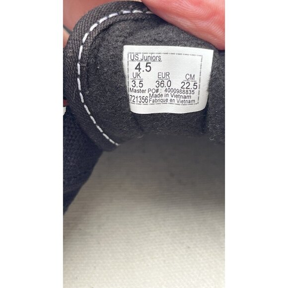 Vans Old Skool V Black / True White  Hook & Loop Sneakers Women’s Size 4.5 - Picture 10 of 16